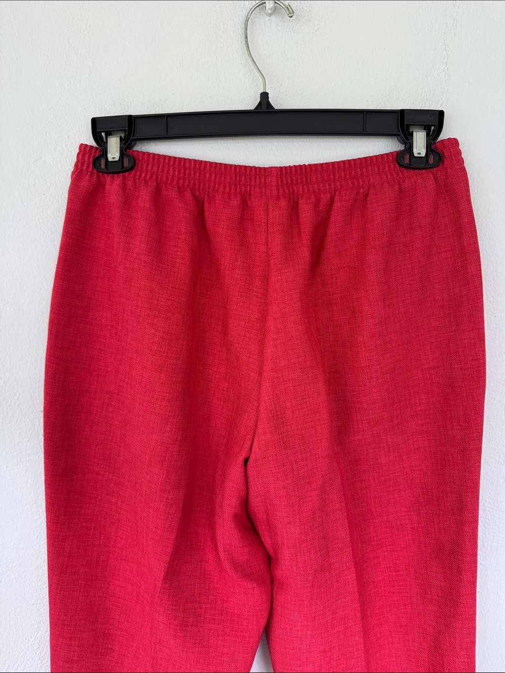 Alfred Dunner Petite brick red straight leg elastic waist casual trousers size 8 - Picture 7 of 10